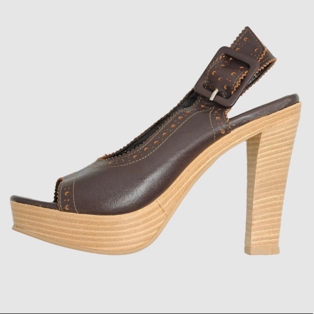 Culture Platform Leather Sandal.